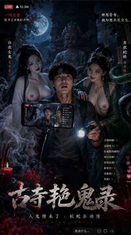 古寺艷鬼錄 AI成人短劇 完整版 第1-15集