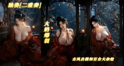 獨奏二重奏 古風百合美女大雜燴 AI成人短劇 撫摸雪白奶子誘惑 相互磨豆腐嬌喘呻吟 畫面絕美