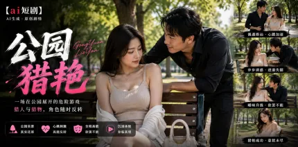公園獵艷 猛男與巨乳美女在公園邂逅 AI成人短劇 一眼勾起欲火激情纏綿性愛 抱起後狠操騷逼