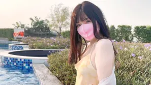 室外泳池露出 室內被內射 萌之乖乖