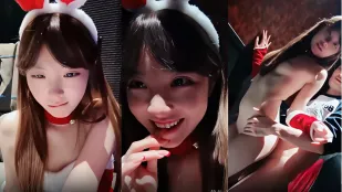 極品身材嫩妹身穿聖誕服和男友在KTV裏瘋狂做愛啪啪大屌無情抽插