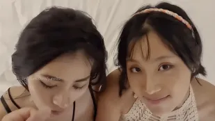 劉玥與長發美女李月如的雙飛
