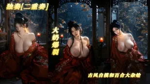 獨奏二重奏 古風百合美女大雜燴 撫摸雪白奶子誘惑 相互磨豆腐嬌喘呻吟 畫面絕美