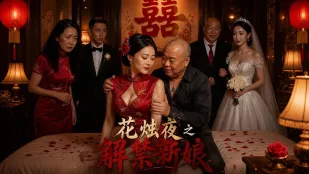 花燭夜之解禁新娘 花燭夜被岳父強上奪走初夜 強吻新娘掏出大屌強上猛操騷逼