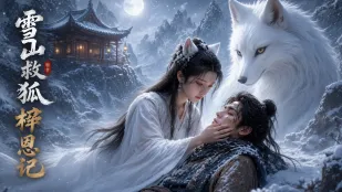 雪山救狐榨恩記 第1集 雪山救下的狐貍幻化雙馬尾巨乳美女報恩 讓男人肆意抽插當
